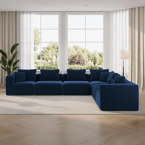 Vista 73 de Novilla - Sofá biplaza modular de 70.8 pulgadas, sofá modular de espacio pequeño, moderno sofá de nube con soporte Smarts Coil®, sofá seccional sin