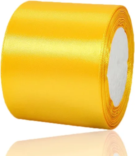 Vista 108 de Cinta beige de 1-1/2 pulgadas x 25 yardas, cinta de satén de tela de color sólido para envolver regalos, manualidades, ramos de novia, coronas