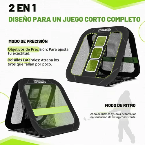 Vista 2 de BAYINBULAK Red de práctica de astillado de golf, accesorios de golf para hombres, 1 paquete
