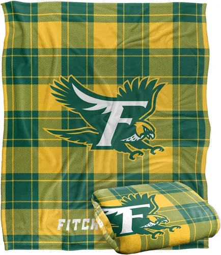 Vista 254 de LOGOVISION St John's University Campus Plaid Spirit Silky Touch Manta súper suave 36 x 58 pulgadas