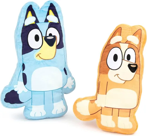 Vista 7 de Jay Franco - Almohada decorativa con forma de Bluey de poliéster - Almohada de felpa súper suave para niños - Mide 17 pulgadas