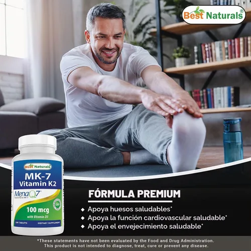 Vista 5 de Best Naturals Biotina 10,000 Mcg y Vitamina K2 (MK7) con D3