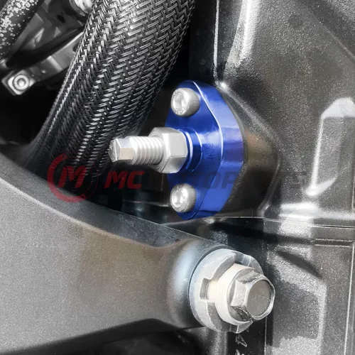 Vista 6 de MC MOTOPARTS Tensor de cadena manual HP ajustable CNC compatible con CBR600 F3 1996-1998 1997 (azul)