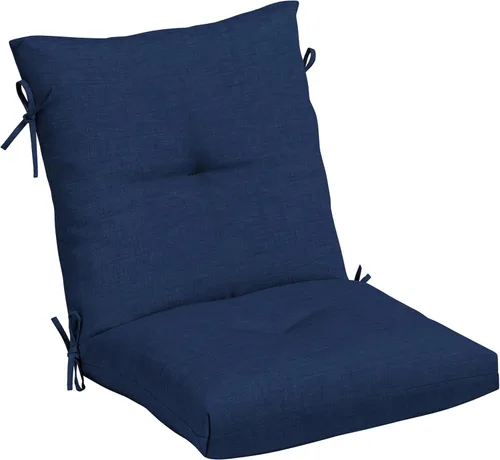 Vista 26 de Arden Selections Cojín de Silla de Comedor Exterior de Felpa Moderna con Mechones y Relleno Blowfill, 21 x 40 pulgadas, Repelente al Agua