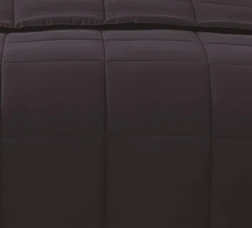 Vista 2 de TRULY SOFT Everyday - Juego de edredón reversible de poliéster negro de 2 piezas, tamaño individual XL, con temática de color sólido, para hombres