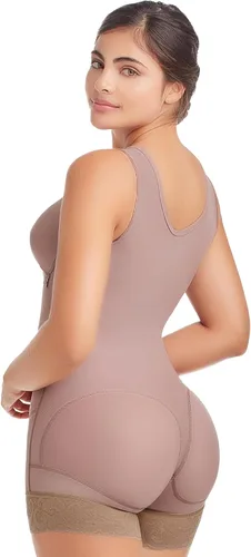 Vista 8 de FAJAS DISENOS D'PRADA Faja Colombiana 053 - Body de alta compresión para control de abdomen, ropa de compresión