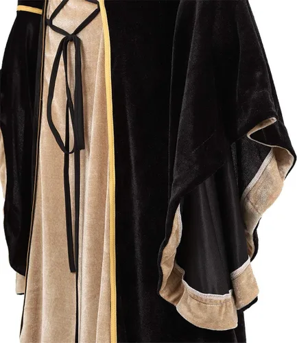 Vista 5 de Zhitunemi Disfraz renacentista medieval irlandés para mujer, vestido retro para cosplay