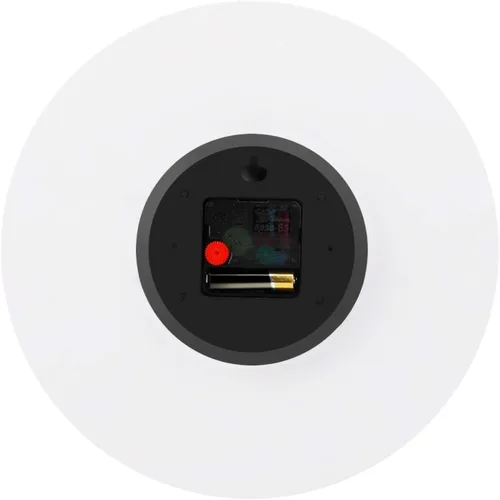 Vista 4 de Reloj de pared digital Who Cares Jumbled Numbers Reloj de PVC de 10 x 10 pulgadas, silencioso sin tictac, decorativo para el hogar, cocina, baño