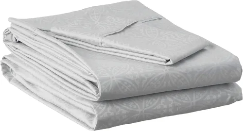 Vista 19 de Pointehaven - Fundas de almohada bordadas de algodón Euro de 300 hilos, Algodón, Bone, Completo