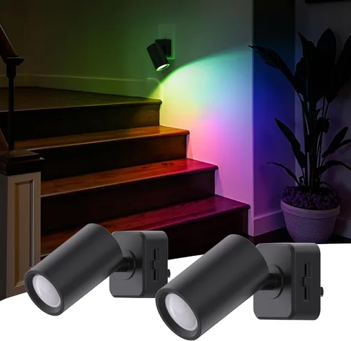 Vista 13 de L LOHAS LED Luces nocturnas enchufables a la pared, [paquete de 2] focos de pared para interiores con sensor de luz, luces nocturnas ámbar