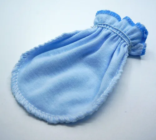 Vista 8 de 6 pares de guantes unisex para bebé, 100% algodón, color liso