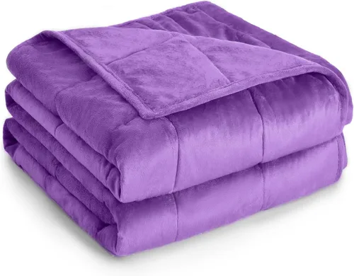 Vista 18 de Topblan - Manta pesada para adultos de 12 libras, suaves y cómodas mantas de forro polar con sherpa lanudo, manta pesada de jacquard elegante