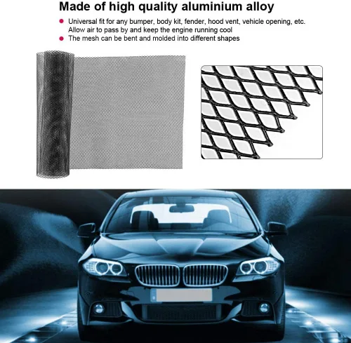 Vista 8 de Aluminum Car Grille Mesh, 3x6mm Rhombic Design for Radiators