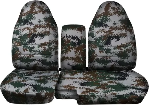Vista 15 de Cubre asientos de camioneta Ford Ranger/Mazda Serie B modelos 2004 2005 2006 2007 2008 2009 2010 2011 2012 (separación 60/40) con cobertor para verde