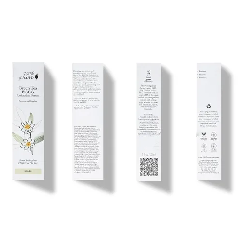 Vista 9 de 100% PURE Green Tea EGCG Suero, suero antiarrugas diario para todo tipo de piel, suero facial antiarrugas, hecho con té verde EGCG (1 onza líquida)