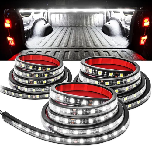 Vista 9 de MICTUNING U8 RGB - Barra de luz LED de brillo bajo, control remoto dual, tira de luz LED multicolor para debajo del cuerpo del auto con carcasa