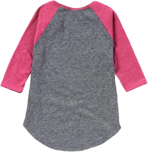 Vista 2 de Peanuts Hybrid Apparel Love Snoopy - Raglan para niñas y jóvenes
