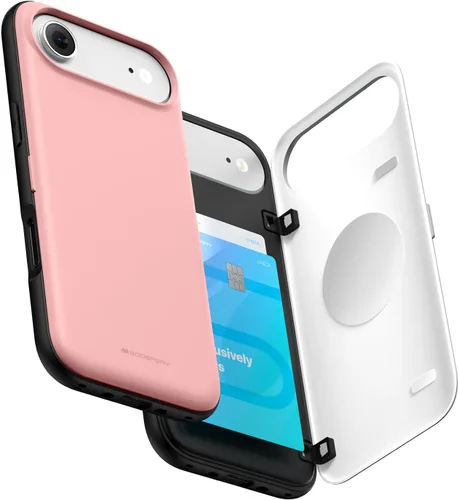 Vista 73 de GOOSPERY Parachoques magnético para puerta compatible con iPhone 15, funda con tarjetero, cartera con cierre magnético automático, protector de Azul