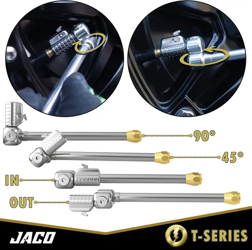 Vista 5 de JACO Lightning T-Series Portabrocas de aire para neumáticos - 1/4" F-NPT (Flujo abierto)