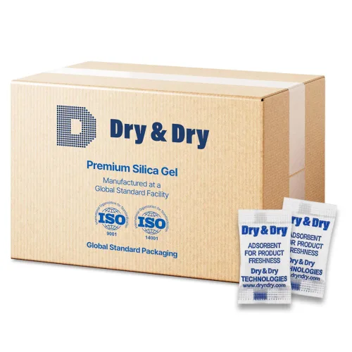 Vista 13 de Dry & Dry 0.02 oz [50 paquetes] Paquetes de gel de sílice seguros para alimentos y farmacéuticos desecantes - Paquetes de gel de sílice Tyvek®