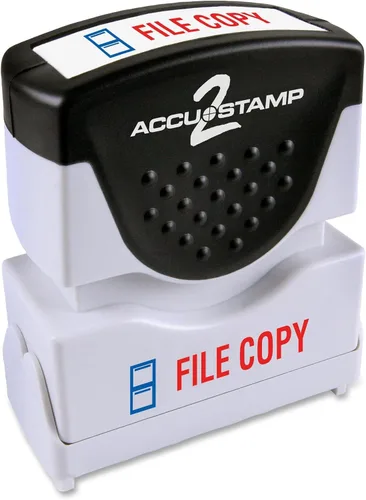 Vista 15 de ACCUSTAMP sello "APPROVED" con protección microban, sello con pretinta, con mensaje rojo y azul (035525)