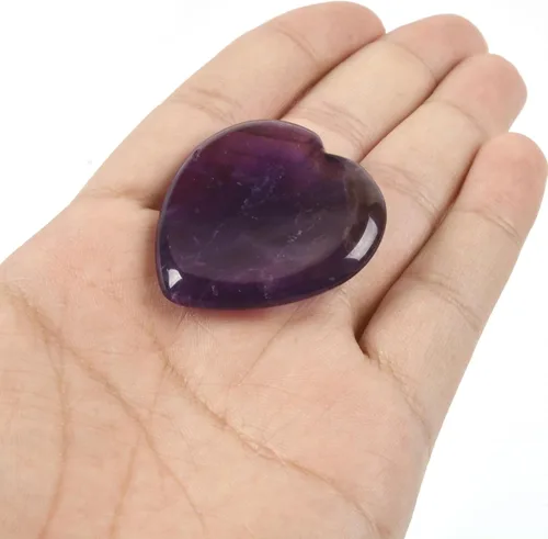 Vista 3 de Piedra de palma de bolsillo con piedras preciosas naturales curativas para el pulgar