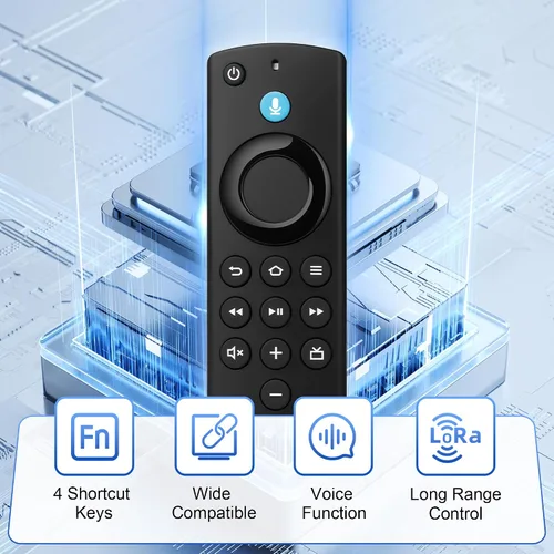 Vista 5 de Control remoto de TV de repuesto para todas las series Fire, compatible con Fire Smart TV Stick/TV Cube/Stick Lite/HD/4K Max/4K, Smart TV de 3ª