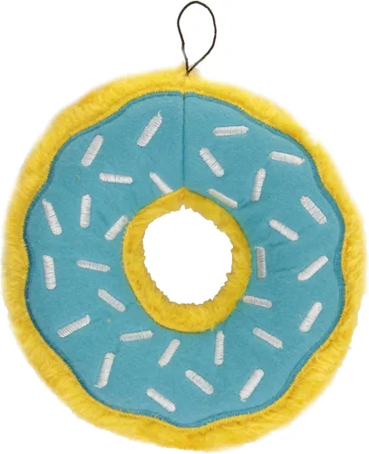 Vista 9 de ZippyPaws - Mini Donutz - Juguete de peluche chirriante sin relleno para perros - Arándano