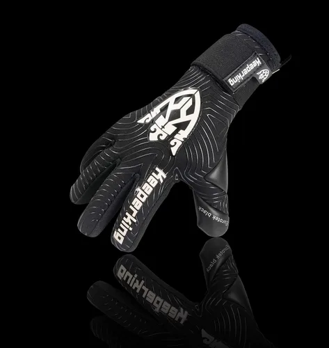 Vista 5 de Keeperking Guantes profesionales de portero de fútbol para niños, chicos, jóvenes, adultos, hombres, guantes de portero de fútbol con agarre fuerte