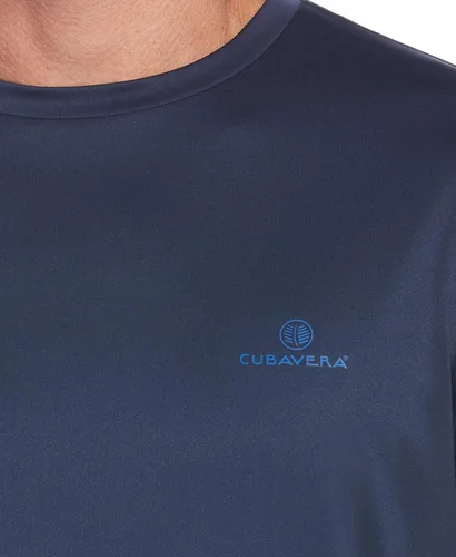 Vista 3 de Cubavera Camisa de manga larga con estampado de paraíso para hombre