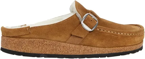Vista 3 de Birkenstock Buckley Shearling - Zuecos de gamuza bronceada