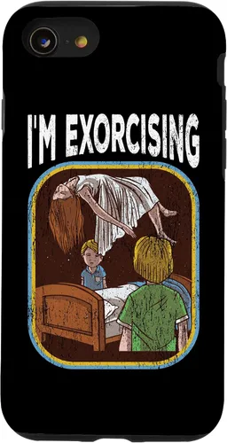 Vista 18 de Funda de nostalgia vintage de película de terror para iPhone 16