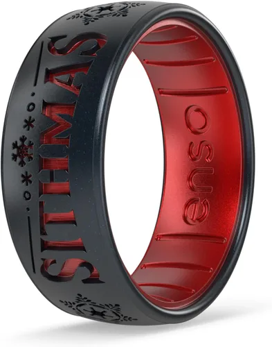 Vista 23 de Enso Rings Anillo de boda de silicona – Diseños grabados de Star Wars – Ajuste cómodo – Hecho en Estados Unidos – Ideal para uso activo
