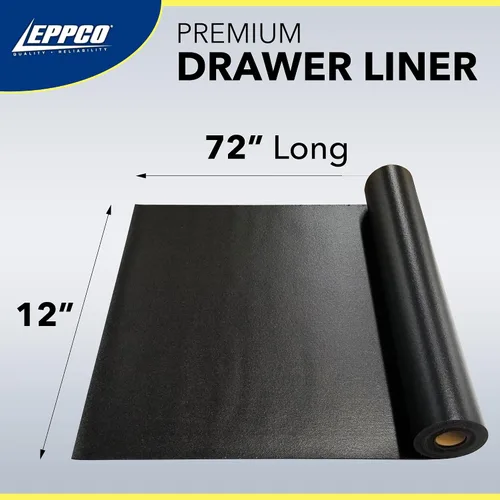 Vista 6 de EPPCO Enterprises - Forro para cajón de caja de herramientas de 12 pulgadas de ancho x 72" de largo, alfombrilla antideslizante para cofre