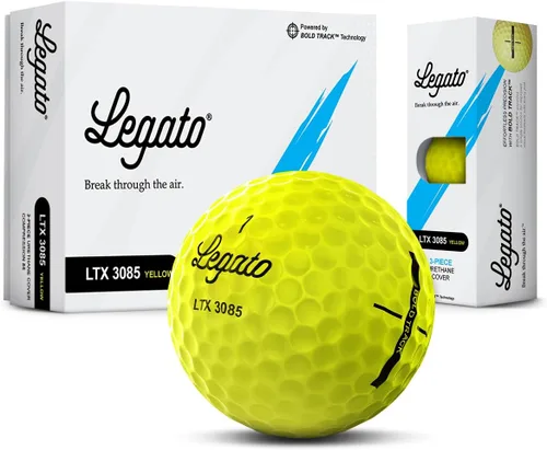 Vista 8 de Legato Pelotas de golf LTX3085 Distancia maximizada con tacto suave 3 piezas Cubierta de uretano Compresión 85