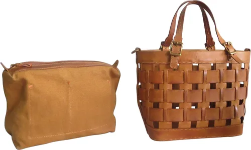 Vista 8 de Amerileather Bolso de cuero para mujer, bolso de hombro