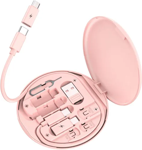 Vista 8 de Kit de cable adaptador de carga multiUSB, caja de cable de dispositivo C a iOS, juego de conversión USB A y tipo C a dispositivo micro macho/tipo