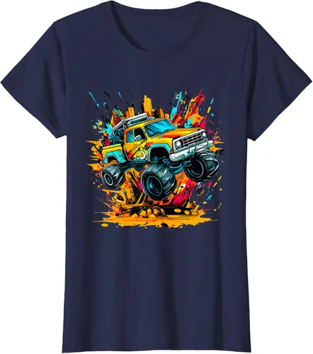Vista 42 de Monster Trucks Are My Jam - Camiseta Monster Truck, Negro