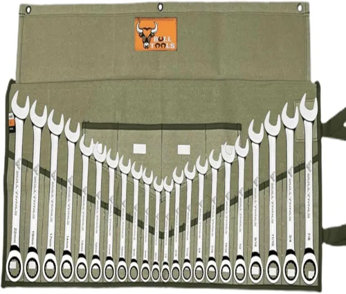 Vista 11 de BULL TOOLS Bolsa para herramientas, 100% lona de algodón, bolsa organizadora de herramientas de 16 onzas, bolsa organizadora de llaves multiusos