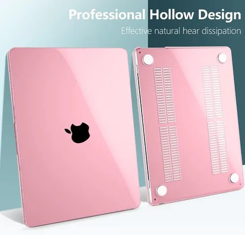 Vista 5 de TWOLSKOO Funda compatible con M4 MacBook Air de 15 pulgadas versión 2025-2023 M4 A3241 M3 A3114 M2 A2941, carcasa rígida de plástico, protector