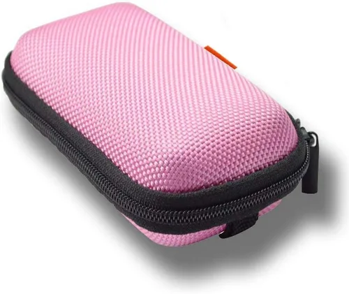 Vista 11 de Funda Rectangular Pequeña Rígida de EVA - Funda Portátil de Protección para Auriculares con Cremallera para Auriculares, Audífonos, Unidad Flash