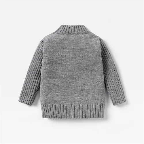 Vista 2 de PATPAT Baby Pullover Turtleneck Knitted Sweater Long Sleeve Solid Color Infant Fall Winter Warm Clothes