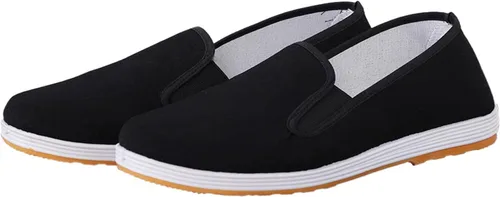 Vista 2 de ND - Zapatos de lona con suela de goma para Kung Fu Tai Chi, zapatos de lona con suela de goma, 2 unidades, estilo chino, tradicionales, de Beijing