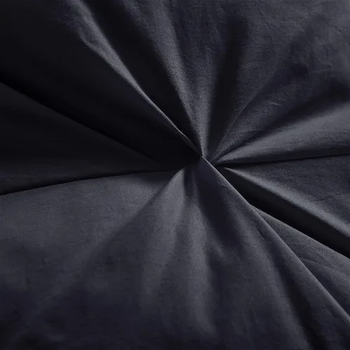 Vista 4 de Lujoso edredón de fibra de plumas de ganso para todas las estaciones, relleno de edredón tamaño California King, exquisito diseño de pliegues