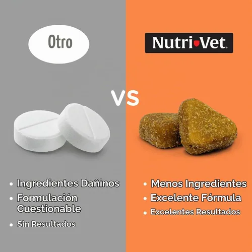 Vista 2 de Nutri-Vet Shed Defense - Masticables suaves para perros, suplemento de piel y pelaje para perros, Omega 3 de aceite de pescado, tratamiento