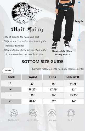 Vista 7 de Waitfairy Pantalones de paracaídas para mujer, pantalones cargo holgados con bolsillos