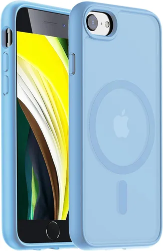 Vista 55 de Hualele - Funda magnética para iPhone 13 Pro, compatible con MagSafe, grado militar, a prueba de caídas, translúcida mate, parte trasera dura, borde
