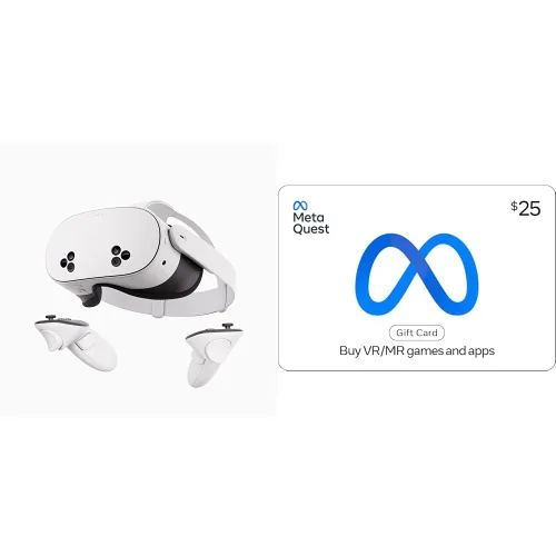 Vista 10 de Meta Quest 3S 256GB Realidad Virtual — Auriculares VR — Paquete Gorilla Tag
