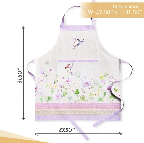 Vista 28 de Maison d' Hermine Delantales para mujer con bolsillo, 100% algodón (27.50 x 31.50 pulgadas)