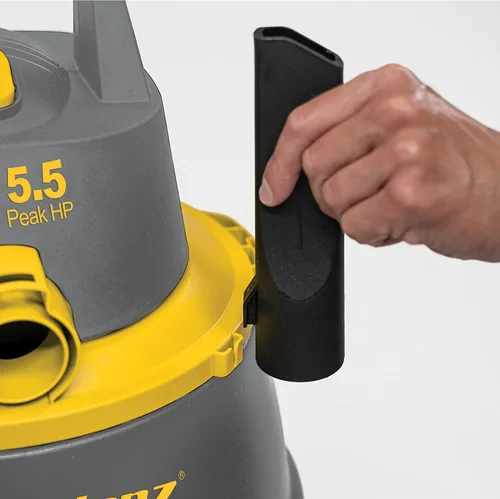 Vista 5 de Koblenz Aspiradora en seco y húmedo para contratistas, aspiradora para lugares de trabajo, 9.0 galones/5.5 HP potente aspiradora para suciedad seca